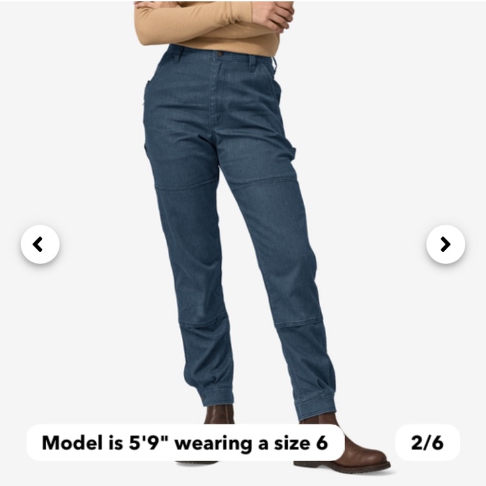 Patagonia Women's All Seasons Hemp Canvas Double Knee Pants - Regular 12